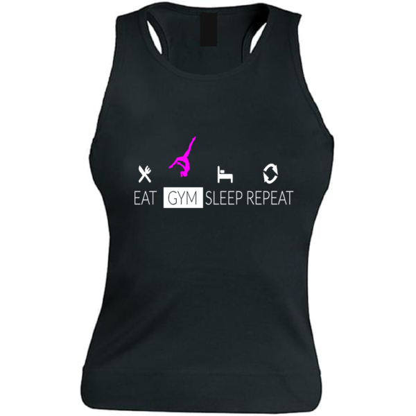 Eat Sleep Gym Repeat Debardeur Fille
