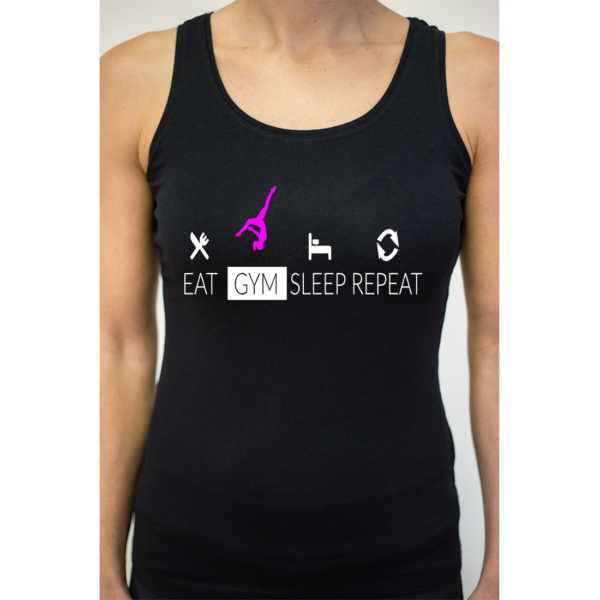 Eat Sleep Gym Repeat Debardeur Femme