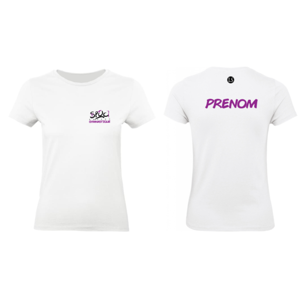 Tee-Shirt Blanc Pessac+Prénom Inclus