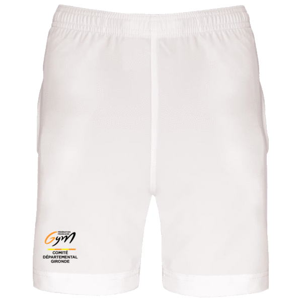 Short Blanc GARÇON SUMMER CAMP 2026 logo fédéral