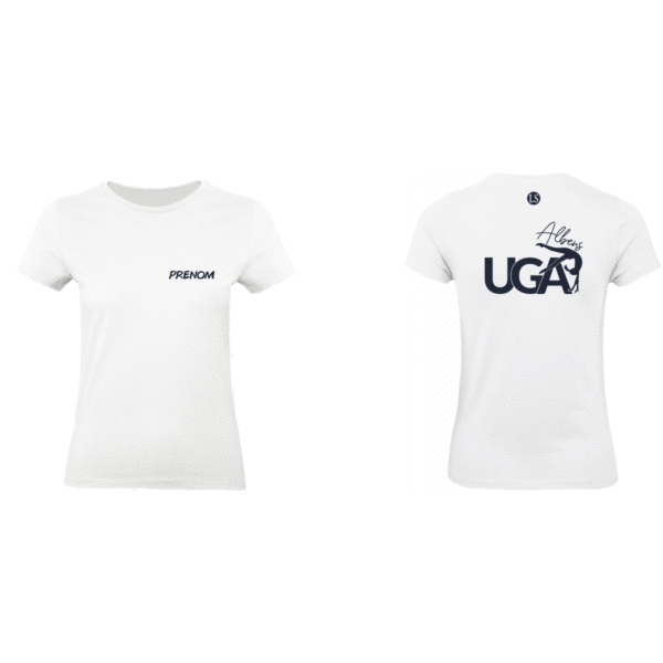TEE-SHIRT BLANC (enfant) UGA (avec prénom inclus)