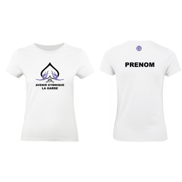 Tee-shirt Blanc LA GARDE (prénom inclus)