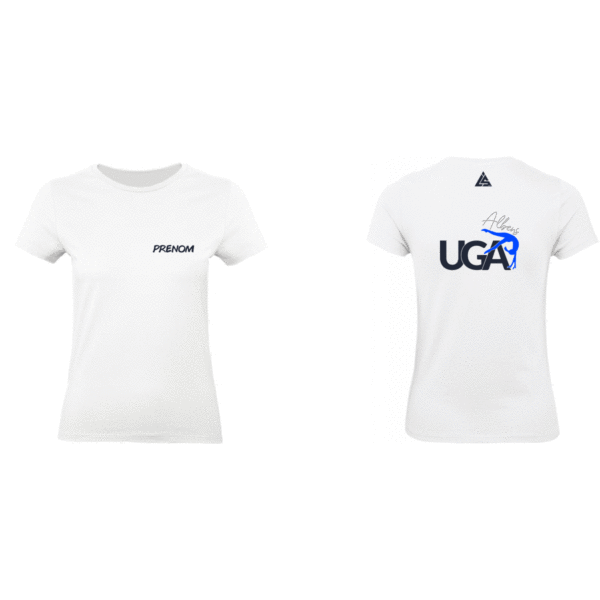 TEE-SHIRT BLANC (enfant) UGA (avec prénom inclus)