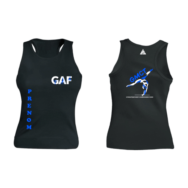 Débardeur Noir GMCT GAF +Prénom Inclus